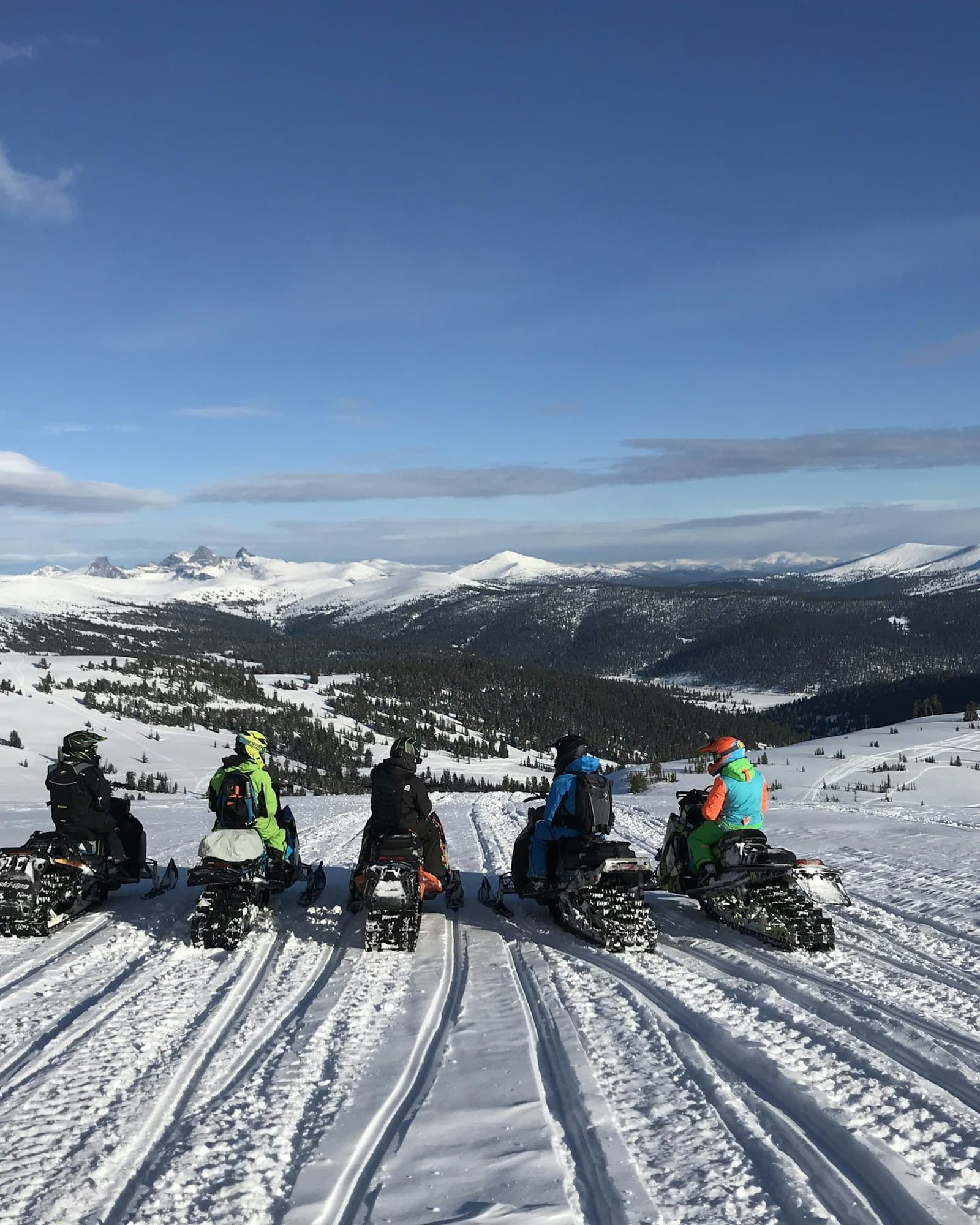 In The Deep Of It Snowmobiling